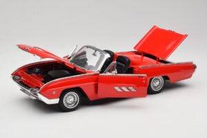 Ford Thunderbird Cabriolet Rød Anson 1:18 30334 Metal — billede 2 af 8
