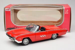 Ford Thunderbird Cabriolet Rød Anson 1:18 30334 Metal — billede 8 af 8