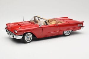 Ford Thunderbird Cabriolet Rød Sun Star 1:18 4311 Metal