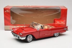 Ford Thunderbird Cabriolet Rød Sun Star 1:18 4311 Metal — billede 8 af 8