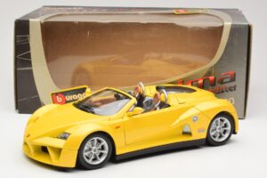 Giugiaro Prima Speedster Gul Bburago 1:18 33334013 Metal — billede 8 af 8