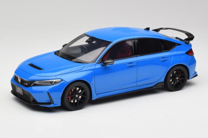 Honda Civic FK8 Type R Boost Blå Perlemoreffekt Otto 1:18 OT1093 Resin