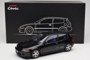 Honda Civic SiR II EG6 VTEC Sort LCD 1:18 LCD18018-BL Metal — billede 9 af 9