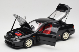 Honda Integra Type R DC2 Pre-Facelift Flamenco Black Pearl MotorHelix 1:18 M85203 Metal — billede 2 af 8