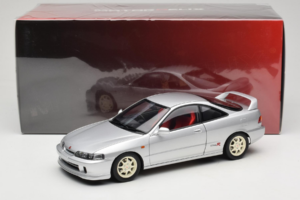 Honda Integra Type R DC2 Pre-Facelift Vogue Silver Metallic MotorHelix 1:18 M85202 Metal — billede 8 af 8