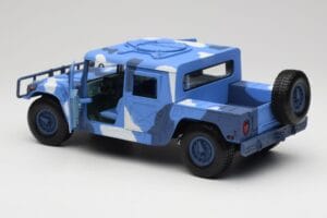 Hummer H1 Humvee Blå & Hvid Motormax 1:18 73157 Metal — billede 5 af 8