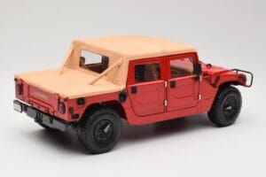 Hummer H1 Soft Top Rød Exoto 1:18 01805 Metal — billede 3 af 8
