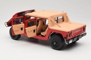 Hummer H1 Soft Top Rød Exoto 1:18 01805 Metal — billede 5 af 8