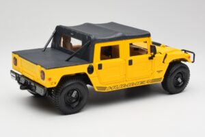 Hummer H1 Soft Top Gul Maisto 1:18 56041 Metal — billede 3 af 8