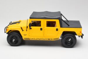 Hummer H1 Soft Top Gul Maisto 1:18 56041 Metal — billede 4 af 8