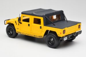 Hummer H1 Soft Top Gul Maisto 1:18 56041 Metal — billede 7 af 8