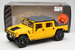Hummer H1 Soft Top Gul Maisto 1:18 56041 Metal — billede 8 af 8