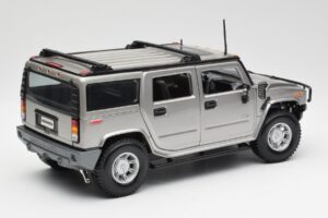 Hummer H2 Sølv Maisto 1:18 7449569 Metal — billede 3 af 8