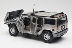 Hummer H2 Sølv Maisto 1:18 7449569 Metal — billede 5 af 8