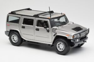 Hummer H2 Sølv Maisto 1:18 7449569 Metal — billede 6 af 8