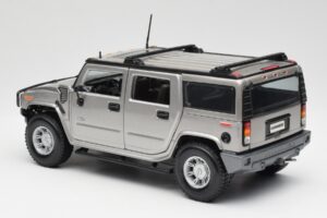 Hummer H2 Sølv Maisto 1:18 7449569 Metal — billede 7 af 8