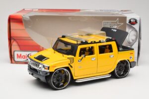 Hummer H2 SUT Concept Gul Maisto 1:18 31067 Metal — billede 8 af 8