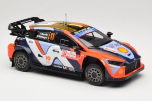 Hyundai i20 N Rally1 #11 Hyundai Shell Mobis WRT T. Neuville / M. Wydaeghe Rally Poland 2024 IXO 1:18 18RMC214 Metal — billede 3 af 6