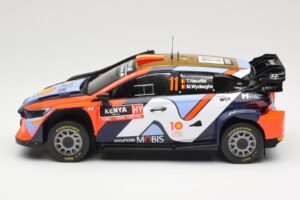 Hyundai i20 N Rally1 WRC Hybrid #11 T. Neuville / M. Wydaeghe Safari Rally Kenya 2024 IXO 1:18 18RMC208 Metal — billede 3 af 6