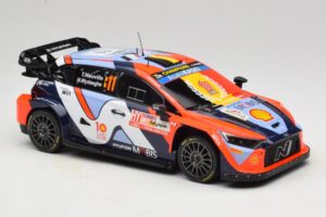 Hyundai i20 N Rally1 #11 T. Neuville / M. Wydaeghe Rally Japan WRC World Champion 2024 IXO 1:18 18RMC228 Metal — billede 4 af 6