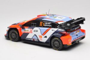 Hyundai i20 N Rally1 #11 T. Neuville / M. Wydaeghe Rally Japan WRC World Champion 2024 IXO 1:18 18RMC228 Metal — billede 5 af 6