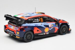 Hyundai i20 N Rally1 WRC #11 T. Neuville / M. Wydaeghe Central European Rally Winner 2023 IXO 1:18 18RMC193 Metal — billede 2 af 6
