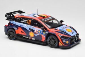 Hyundai i20 N Rally1 WRC #11 T. Neuville / M. Wydaeghe Central European Rally Winner 2023 IXO 1:18 18RMC193 Metal — billede 4 af 6