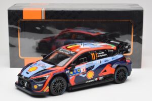 Hyundai i20 N Rally1 WRC #11 T. Neuville / M. Wydaeghe Central European Rally Winner 2023 IXO 1:18 18RMC193 Metal — billede 6 af 6