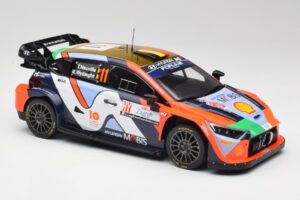 Hyundai i20 N Rally1 #11 T. Neuville / M. Wydaeghe Rally Croatia 2024 IXO 1:18 18RMC203 Metal — billede 4 af 6