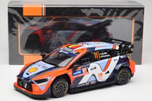 Hyundai i20 N Rally1 #11 T. Neuville / M. Wydaeghe Rally Sweden 2024 IXO 1:18 18RMC201 Metal — billede 6 af 6