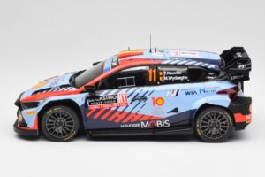 Hyundai i20 N Rally1 WRC #11 T. Neuville / M. Wydaeghe Rally Monte Carlo Winner 2024 IXO 1:18 18RMC194 Metal — billede 3 af 6
