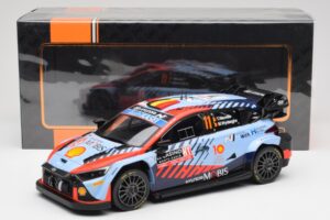 Hyundai i20 N Rally1 WRC #11 T. Neuville / M. Wydaeghe Rally Monte Carlo Winner 2024 IXO 1:18 18RMC194 Metal — billede 6 af 6