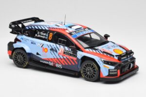 Hyundai i20 N Rally1 WRC #8 O. Tänak / M. Järveoja Rally Monte Carlo Night Version 2024 IXO 1:18 18RMC195 Metal — billede 4 af 6