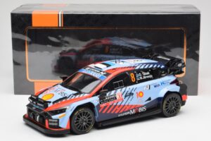 Hyundai i20 N Rally1 WRC #8 O. Tänak / M. Järveoja Rally Monte Carlo Night Version 2024 IXO 1:18 18RMC195 Metal — billede 6 af 6