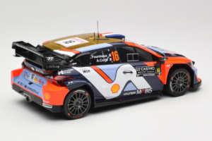 Hyundai i20 N WRC #16 A. Fourmaux / A. Coria Rally Monte Carlo 2025 IXO 1:18 18RMC230A Metal — billede 2 af 6