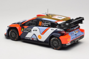 Hyundai i20 N WRC #16 A. Fourmaux / A. Coria Rally Monte Carlo 2025 IXO 1:18 18RMC230A Metal — billede 5 af 6