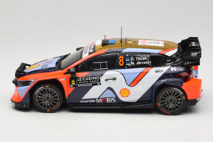 Hyundai i20 N WRC #16 A. Fourmaux / A. Coria Rally Monte Carlo Night Version 2025 IXO 1:18 18RMC230B Metal — billede 3 af 6