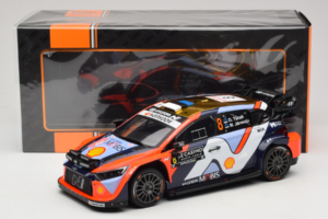 Hyundai i20 N WRC #16 A. Fourmaux / A. Coria Rally Monte Carlo Night Version 2025 IXO 1:18 18RMC230B Metal — billede 6 af 6
