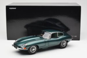 Jaguar E-Type 3.8 Series 1 Mørkegrøn Kyosho 1:18 08954DG Metal — billede 8 af 8