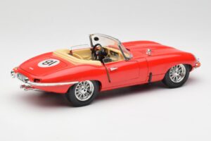 Jaguar E-Type Cabriolet Rød Bburago 1:18 3016 Metal — billede 3 af 8