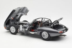 Jaguar E-Type Series 1 Coupe Lightweight Mørkgrå AUTOart 1:18 73647 Metal — billede 5 af 8