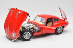 Jaguar E-Type Rød Bburago 1:18 3018 Metal — billede 2 af 8