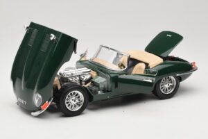 Jaguar E-Type Series 1 Roadster Grøn Bburago 1:18 3016-M1 Metal — billede 2 af 8