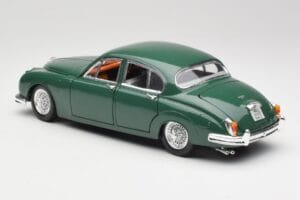 Jaguar Mark II British Racing Grøn & Blå Interiør Maisto 1:18 59001 Metal — billede 7 af 8