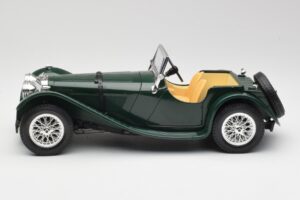 Jaguar SS 100 Roadster Grøn Bburago 1:18 3006 Metal — billede 4 af 8