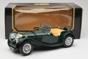 Jaguar SS 100 Roadster Grøn Bburago 1:18 3006 Metal — billede 8 af 8