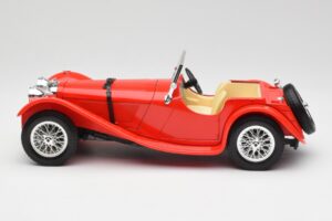 Jaguar SS 100 Rød Bburago 1:18 3006-M1 Metal — billede 4 af 8