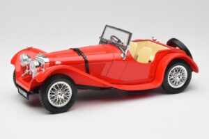 Jaguar SS 100 Rød Bburago 1:18 3006-M1 Metal