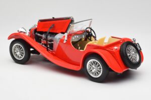 Jaguar SS 100 Rød Bburago 1:18 3006-M1 Metal — billede 5 af 8