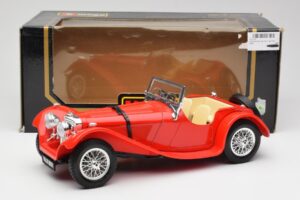 Jaguar SS 100 Rød Bburago 1:18 3006-M1 Metal — billede 8 af 8